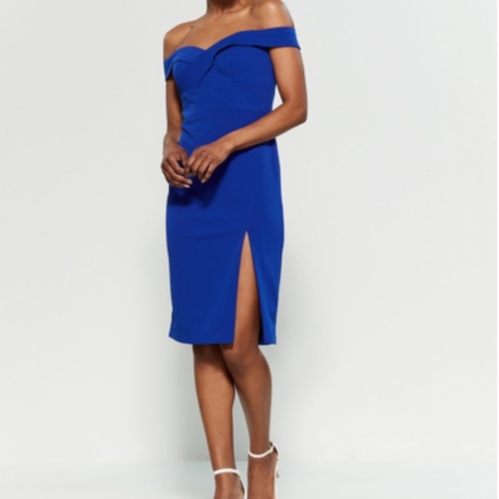 Aiden Mattox Off-Shoulder Dress